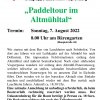 Paddeltour im Altmühltal